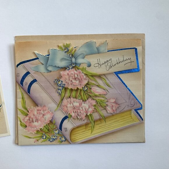 Quality 1396 Happy Birthday Card with Envelope Unused plus Postcard - Picture 2 of 8